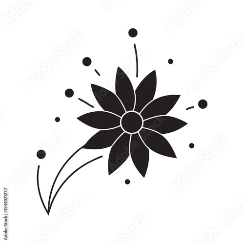 Wimp Pollinated Blossom Vector Illustration