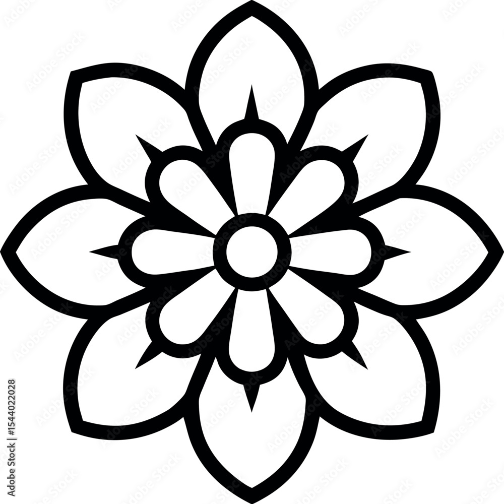 vector illustration of a flower vector illustration of a flower