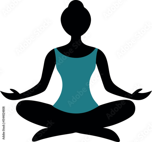 Yoga Meditation Pose Woman Silhouette