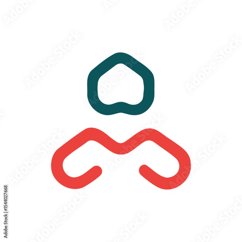 Abstract humanoid logo