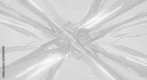 Abstract light gray and white textured background with intersecting rays