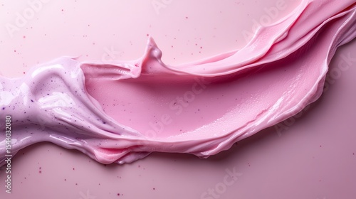 Wallpaper Mural A vibrant stream of pink cream flows across a soft background, showcasing textures and colors that evoke feelings of creativity, femininity, and artistic expression. Torontodigital.ca