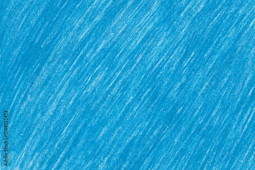 Paper painted with blue dry pastel. Blue abstract background with chalk.