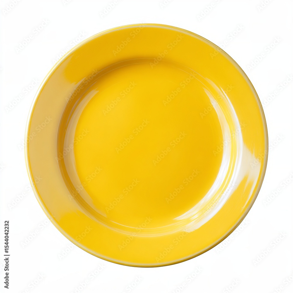 A yellow plate, simple and elegant, perfect for any meal. This versatile dish adds a touch of brightness to your dining experience A yellow plate, simple and elegant, perfect for any meal. This versatile dish adds a touch of brightness to your dining experience