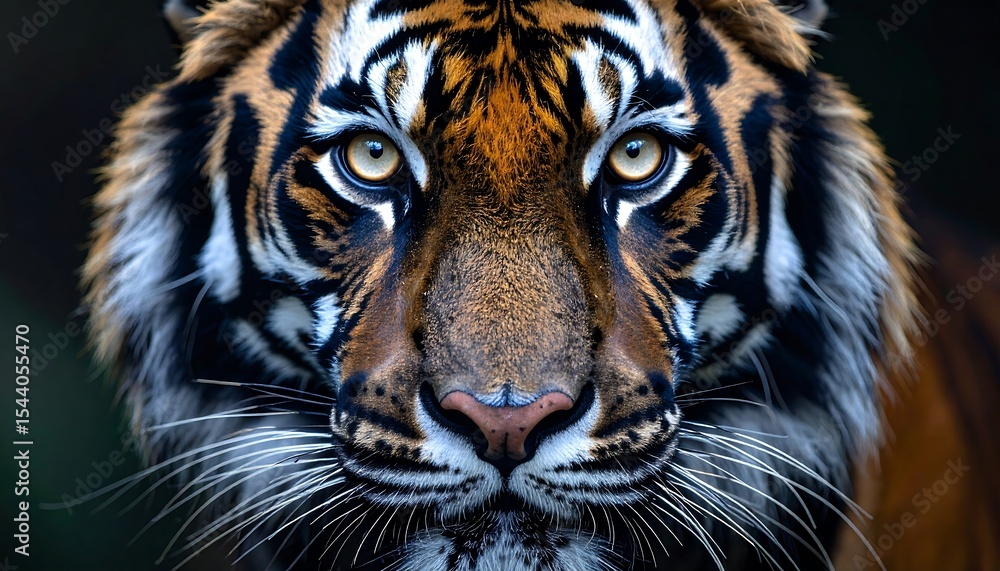 Fototapeta premium Majestic Tiger CloseUp Portrait.