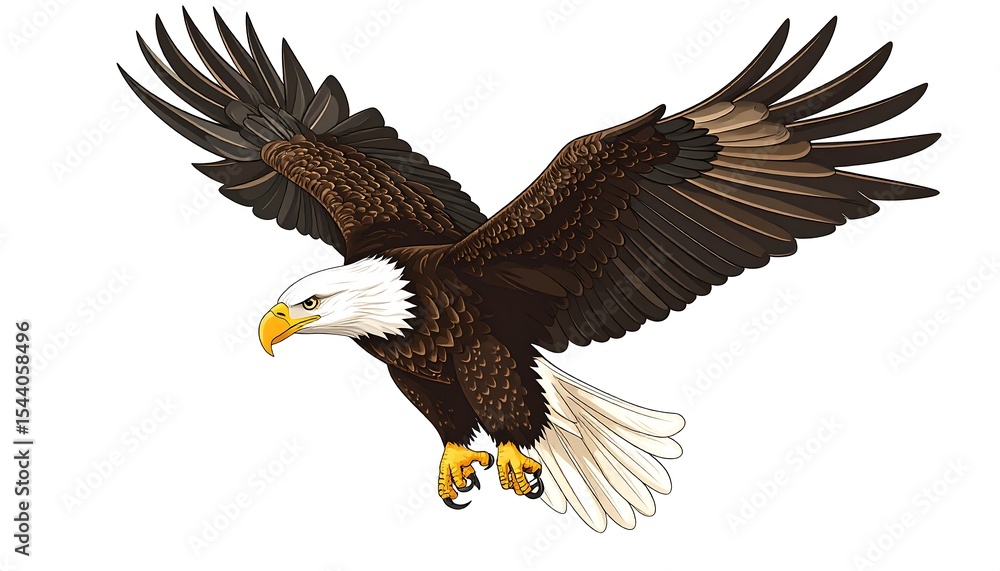 Obraz premium Bald Eagle in Flight. (2)