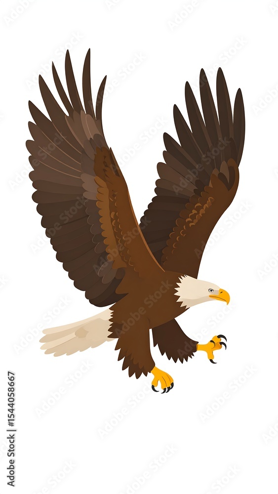 Obraz premium Bald Eagle in Flight.