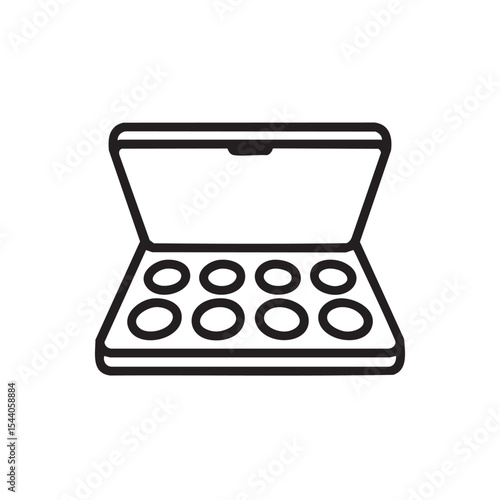 Makeup palette for everyday beauty routine and creative designs