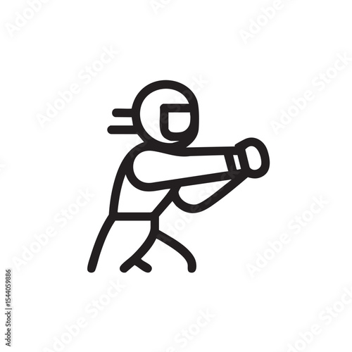 Martial arts training session with focused fighter in action