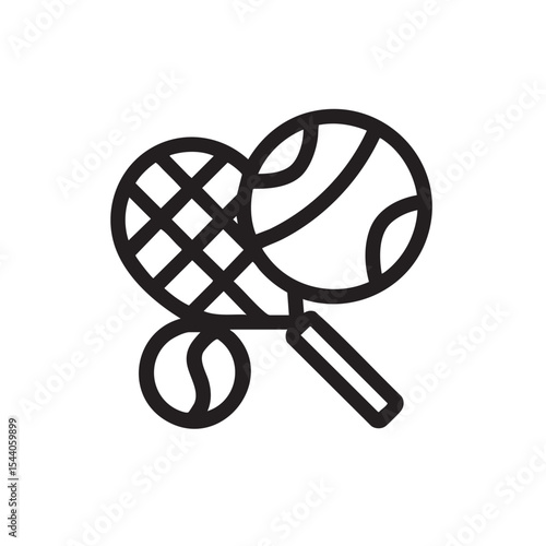 Tennis equipment for sports practice and competitive play