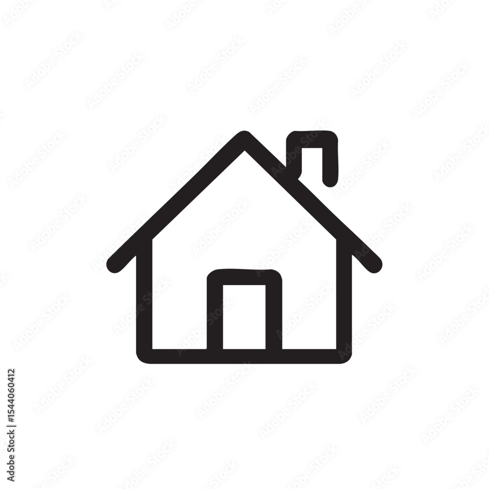 Simple home outline design for modern architecture concepts Simple home outline design for modern architecture concepts