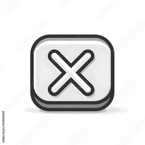 flat vector illustration of a minus remove icon for app UI, minimal design, no gradients no shadows, bold outlines, white background