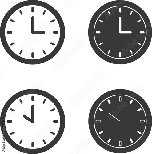 A Collection of Timepieces A Study in Clock Face Design Variations and Depictions of Temporal Measurement