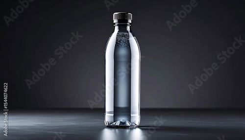 Sparkling Water Bottle Studio Shot.