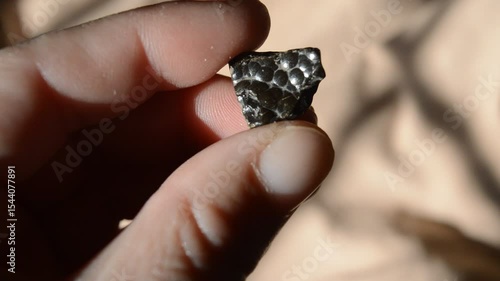 Botryoidal agate gem on collection 