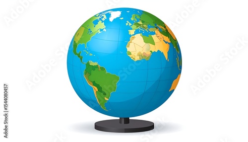 World globe with geography, and education.