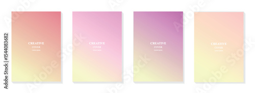 Gradient background template for cover, banner and poster design