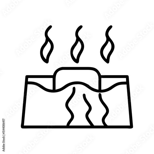 Find the best hot tub spa icon vector illustration for relaxation and wellness design projects online now