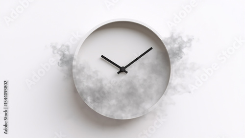 Clock Dissolving into Smoke