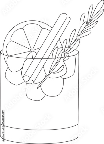 Vector cocktail illustration