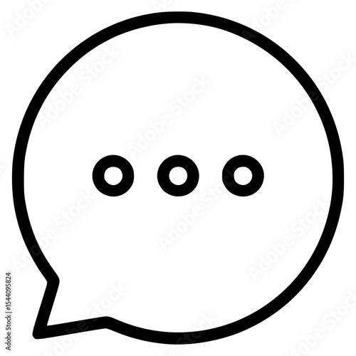 Vector art of a speech bubble for communication dynamics