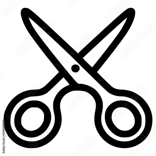 Scissors icon for creative design and craft projects
