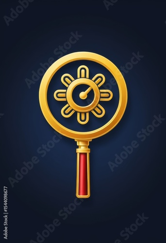 Staff Search Line Icon Logo