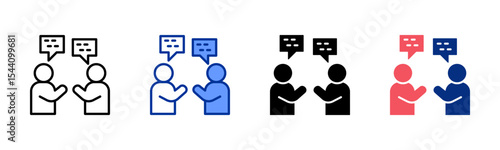 Negotiation icon sheet multiple style collection	