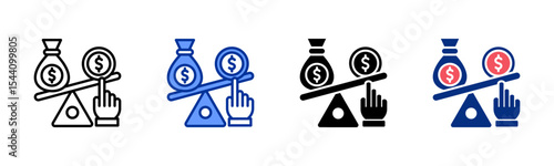 Leverage icon sheet multiple style collection	