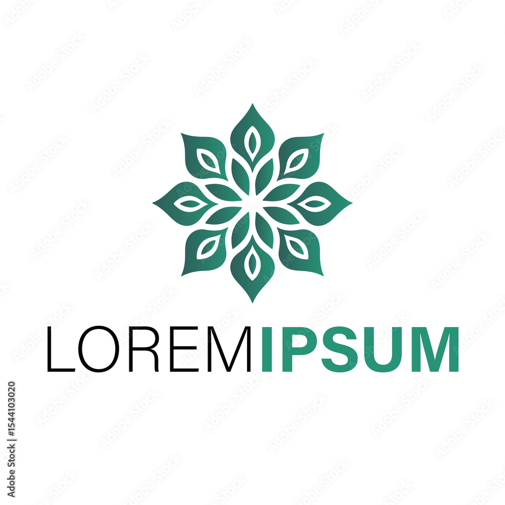 Isolated green leaf logo design on white background Isolated green leaf logo design on white background