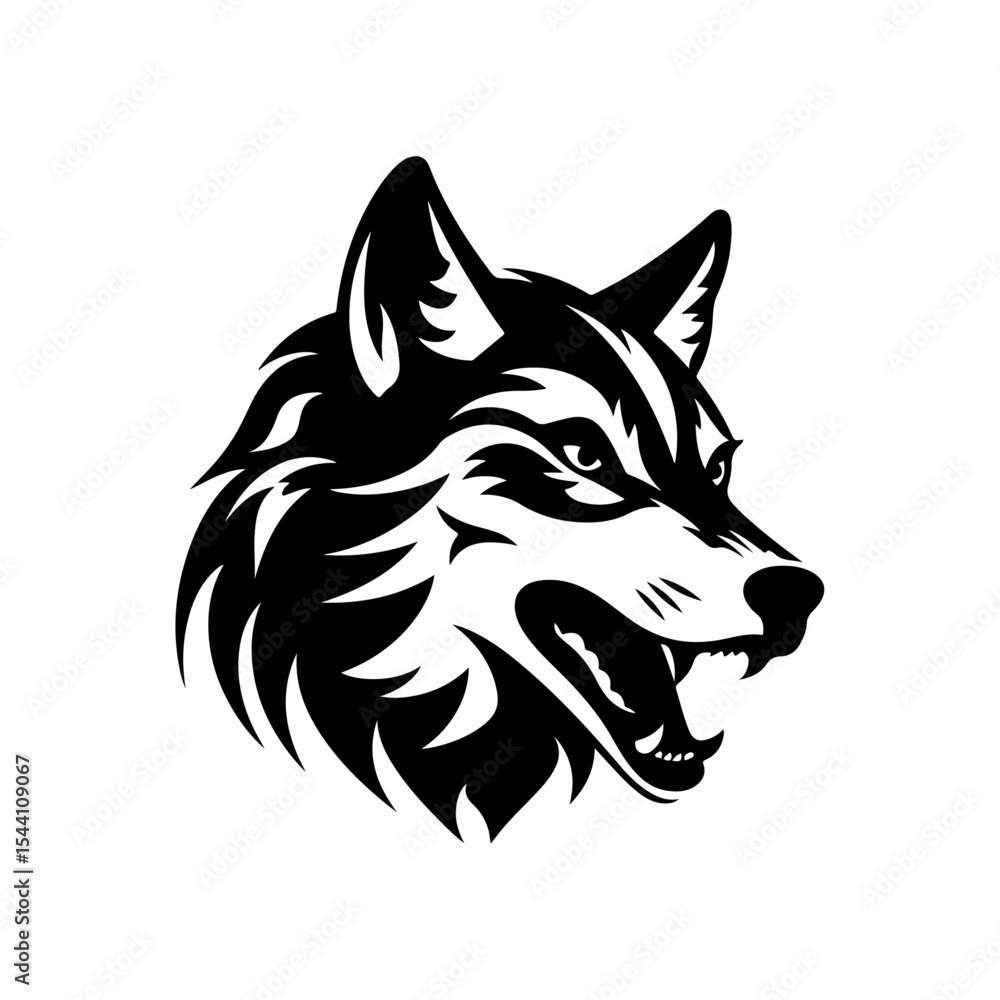Obraz premium wolf head vector