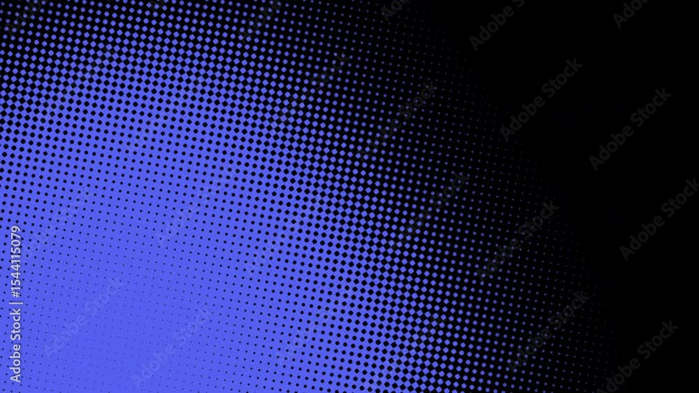 A blue and black halftone pattern with dotted appearance created by blue color. Black lines outline the image, resulting in a visually striking design A blue and black halftone pattern with dotted appearance created by blue color. Black lines outline the image, resulting in a visually striking design