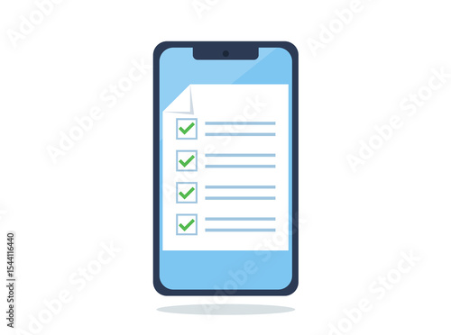 Bilde på lerret Education with correctly filled in document