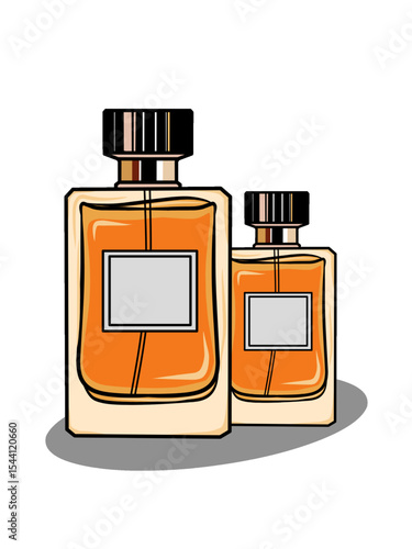 vector illustration of perfume bottle