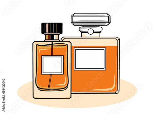 vector illustration of perfume bottle