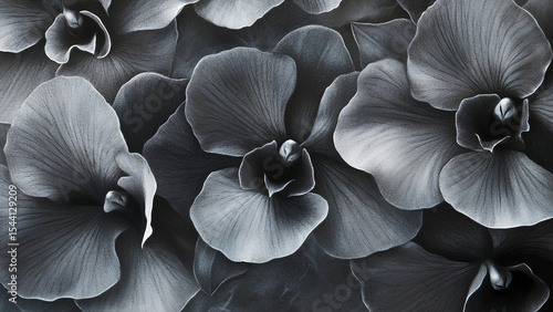Elegant Black Floral Background Pattern for Luxury Design