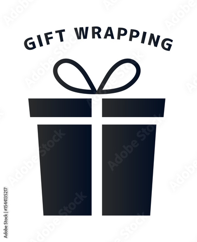 Gift box ICON_GIFT WRAPPING black