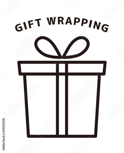 Gift box ICON_GIFT WRAPPING black line