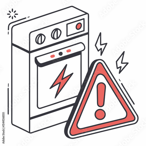 Oven electrical fault warning sign appliance repair service