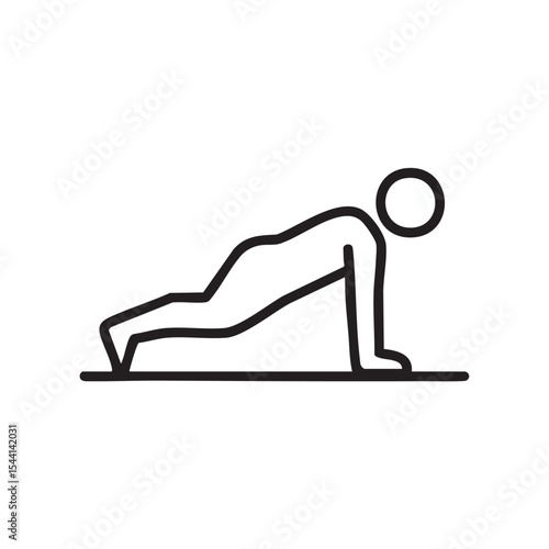 Push up exercise demonstrating proper form and technique