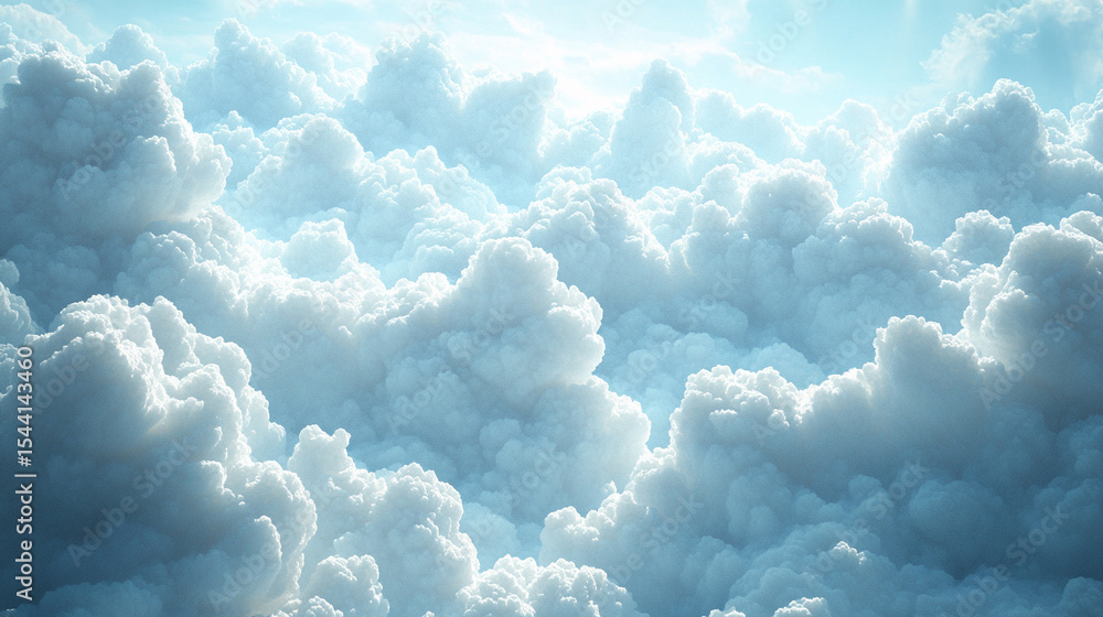 Seamless background of soft, white fluffy clouds on a light sky. Dreamy, airy texture ideal for design, wallpaper, textile prints, and calming digital environments. Light, ethereal atmosphere.
Seamless background of soft, white fluffy clouds on a light sky. Dreamy, airy texture ideal for design, wallpaper, textile prints, and calming digital environments. Light, ethereal atmosphere.