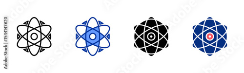 Nuclear icon sheet multiple style collection