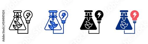 Biomass icon sheet multiple style collection