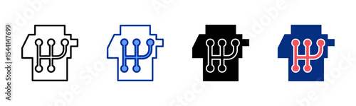 Transmission icon sheet multiple style collection