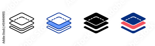 Overlay icon sheet multiple style collection