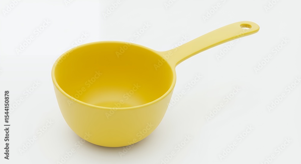 Yellow plastic measuring cup Yellow plastic measuring cup