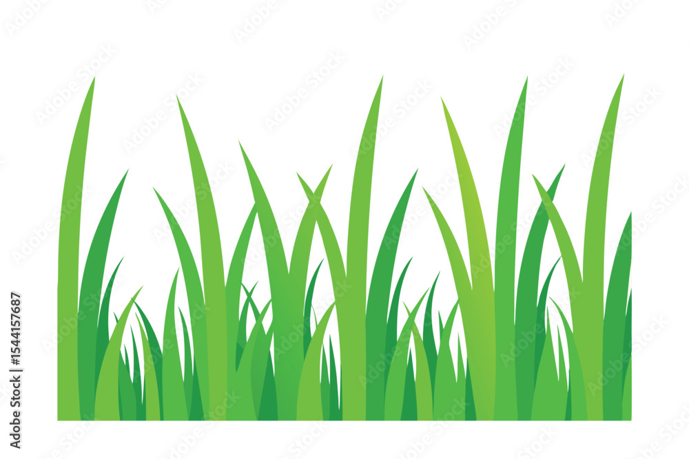 Fototapeta premium Vibrant Green Grass Blades Nature's Lush Texture