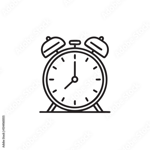 Classic alarm clock design for time management and scheduling