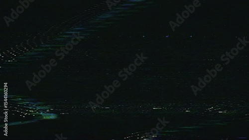 Glitched VHS Videotape With Analog Generational Loss VCR Static Seamless 4K Video Background Overlay