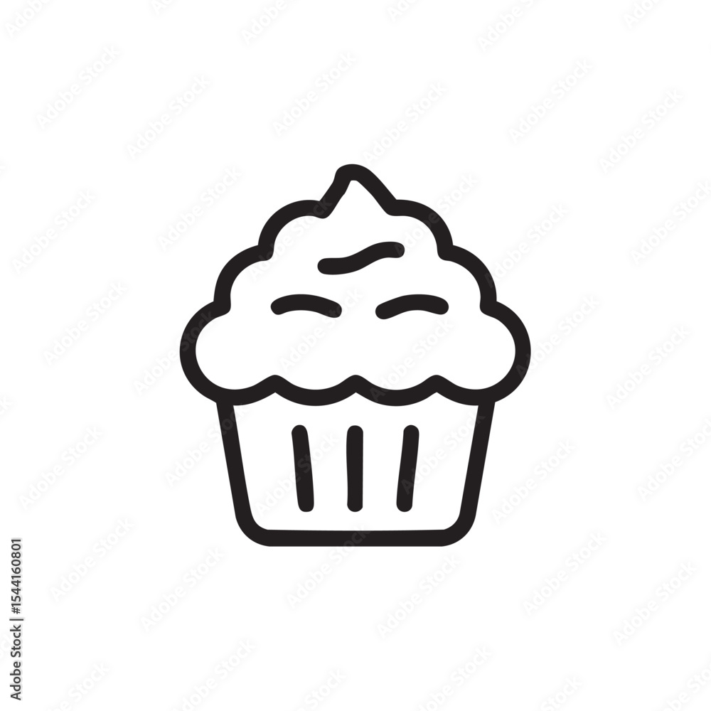 Delightful cupcake design for dessert menus and party invitations Delightful cupcake design for dessert menus and party invitations